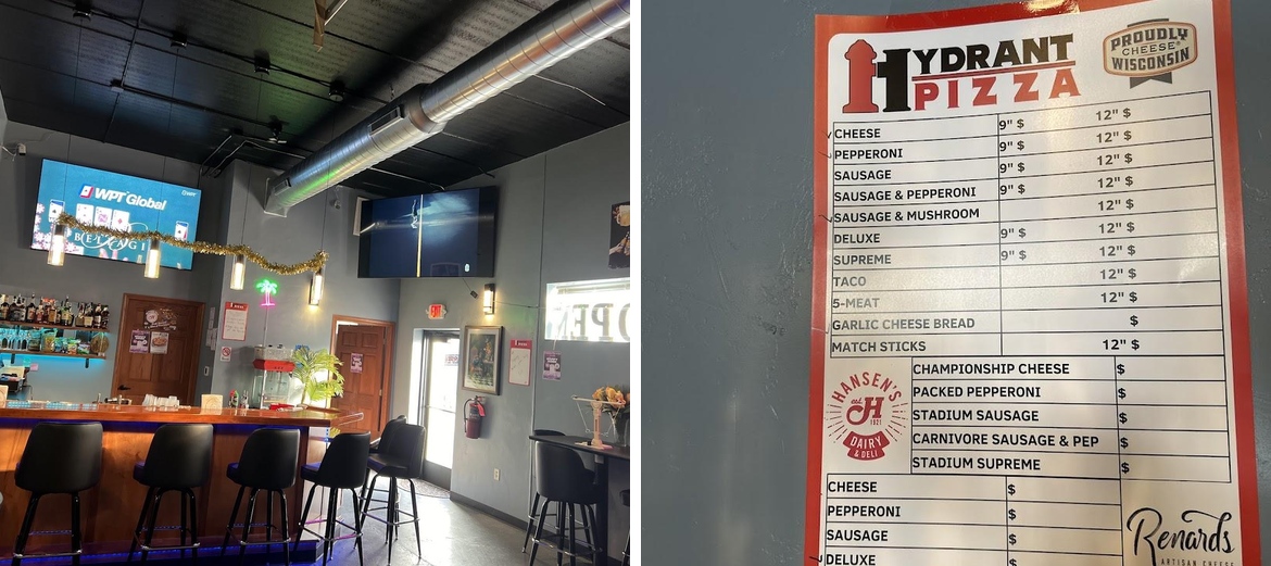 Pizzeria pub&Bar Menu